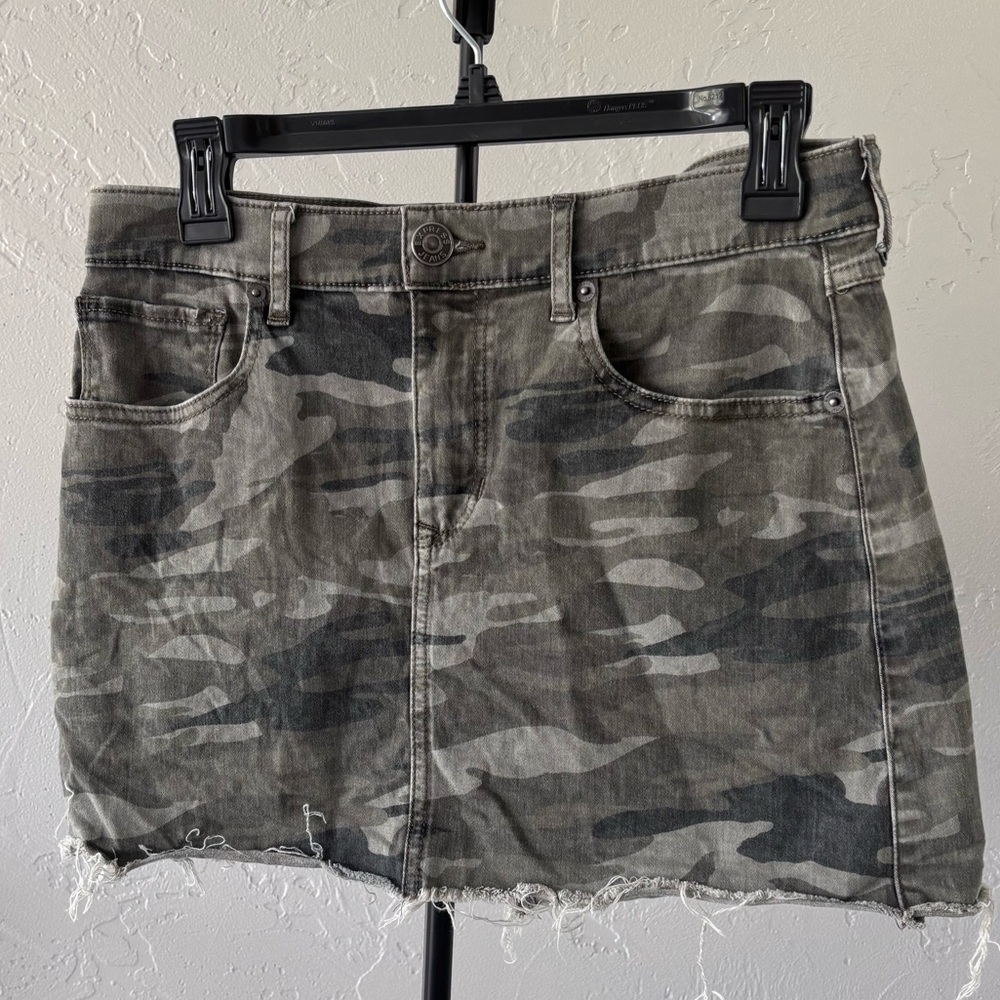 Express Camo Cargo Mini Skirt Casual